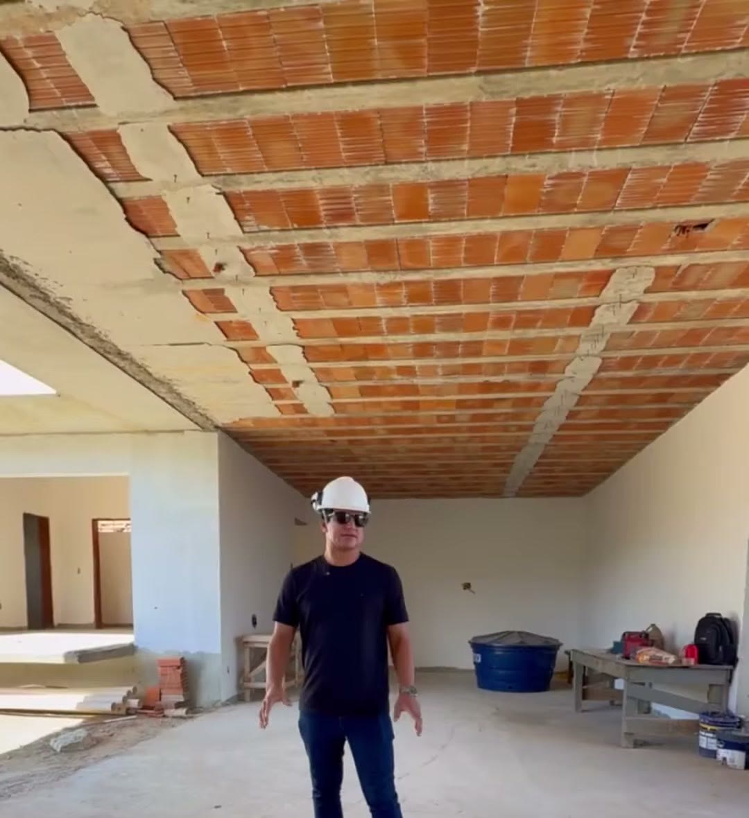 Interior de obra de alto padrão